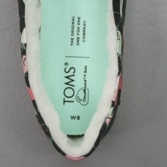 TOMS Ladies 8 Alpargata Glow in the Dark Christmas Tree Lights Shoes - 10017521 - Picture 8 of 10